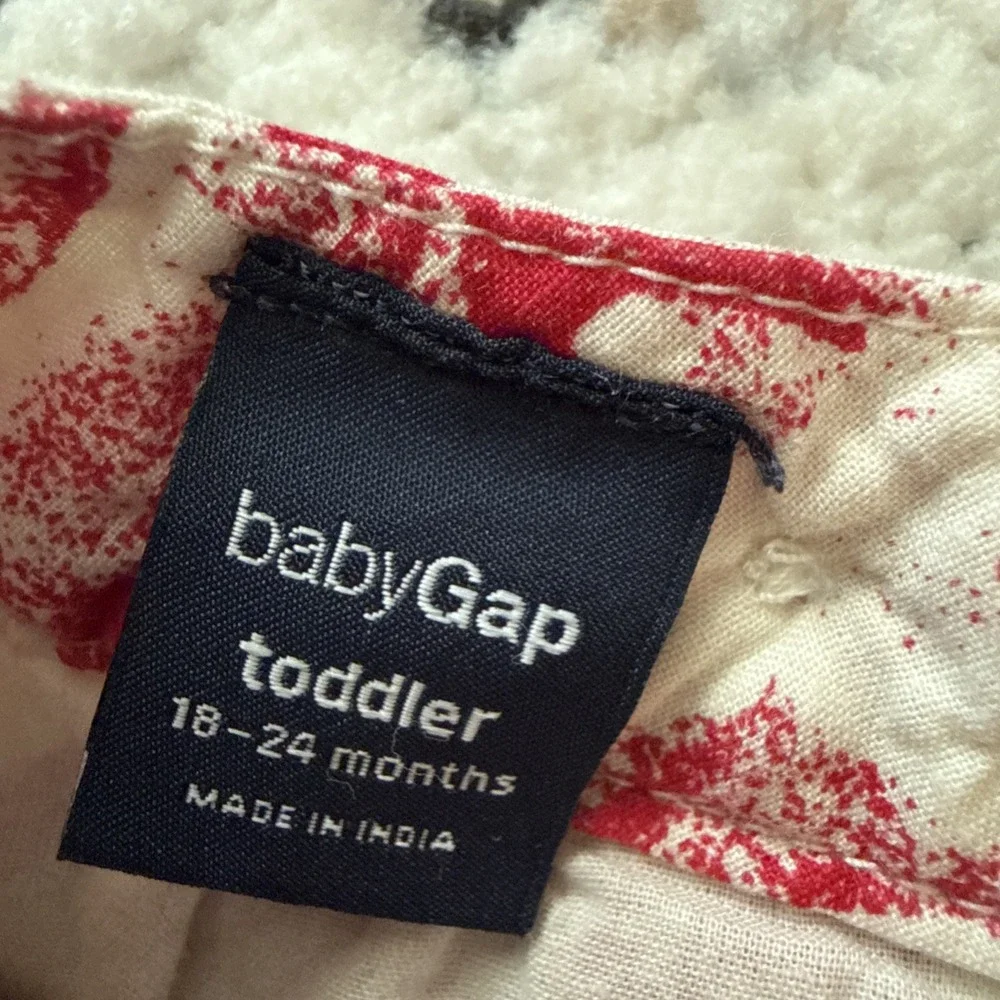 babyGap Girls Horse Long Sleeve Cotton Dress Size 18-24 Months